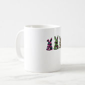 Mug Bunny Easter Leopard Plaid Buffalo Rabbit Easter D (Devant gauche)