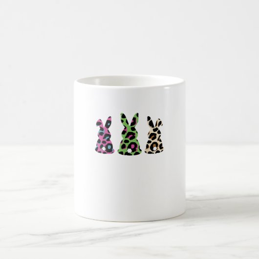 Mug Bunny Easter Leopard Plaid Buffalo Rabbit Easter D (Centre)