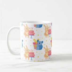 Mug Bunny Et Koala Portent Sur Les Enfants Fête D'Ann