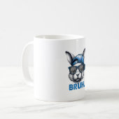 Mug Bunny Face Bruh Mème Drôle Dire Bro Salutation Eas (Devant gauche)