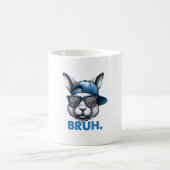 Mug Bunny Face Bruh Mème Drôle Dire Bro Salutation Eas (Centre)