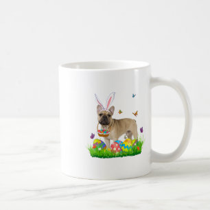 Mug Bunny French Buldog avec panier d'oeufs Chasse de