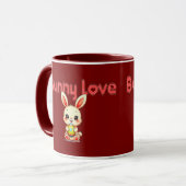 Mug Bunny Love – Cute Easter Bunny Design - caneca (Devant gauche)