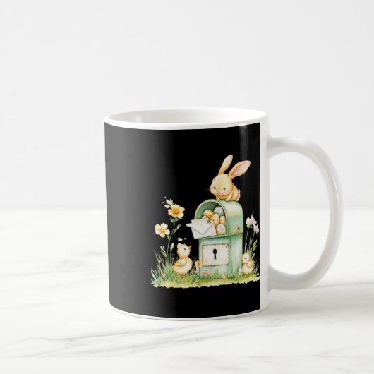 Mug Bunny Mailbox Delivering With Eggs  (Droite)
