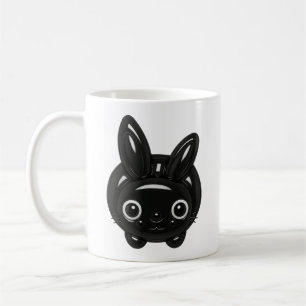 Mug Bunny noir de Kawaii