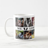 Mug Bunny Paws We Love You Papa Photo Collage (Gauche)