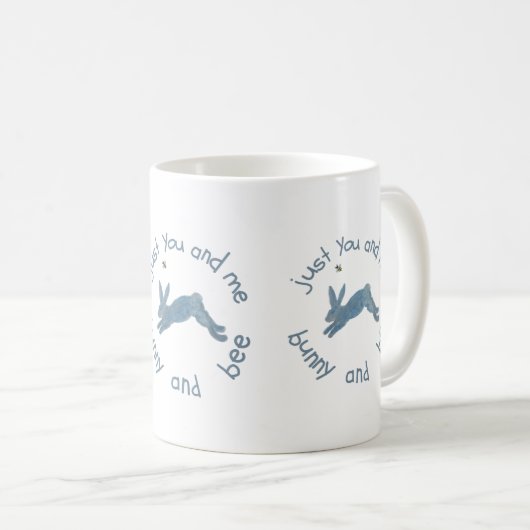Mug Bunny Rabbit Bee Poem (Devant droit)