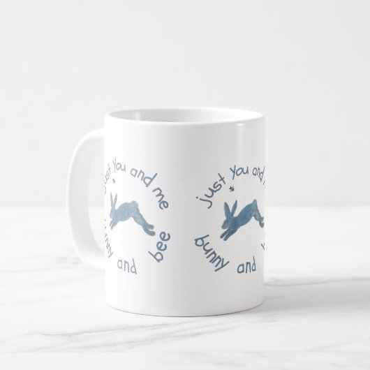 Mug Bunny Rabbit Bee Poem (Devant gauche)