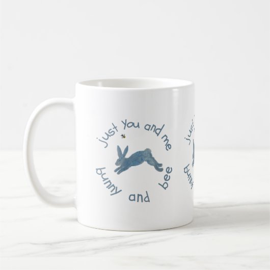 Mug Bunny Rabbit Bee Poem (Gauche)