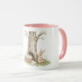 Mug Bunny Rabbit Easter Eggs in Basket Tree (Devant droit)