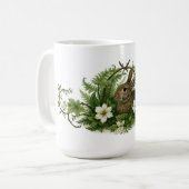 Mug Bunny Rabbit In Floral Foliage (Devant gauche)