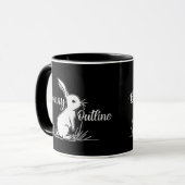 Mug Bunny Sketch – Hand Drawn Rabbit - caneca (Devant gauche)