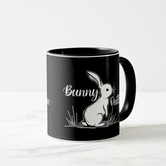 Mug Bunny Sketch – Hand Drawn Rabbit - caneca (Devant droit)