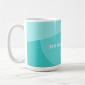 Mug Bureau à la menthe abstrait géométrique moderne (Gauche)