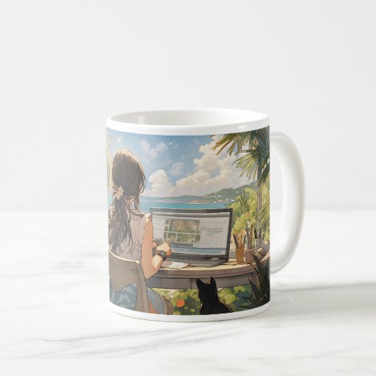 Mug Bureau d'animation en bord de mer (Devant droit)