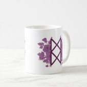 Mug Bureau de Balance floral - Rouge (Devant droit)
