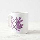 Mug Bureau de Balance floral - Rouge (Devant gauche)