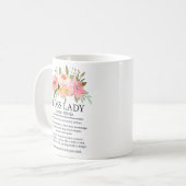 Mug Bureau de définition de la dame du patron Aquarell (Devant gauche)