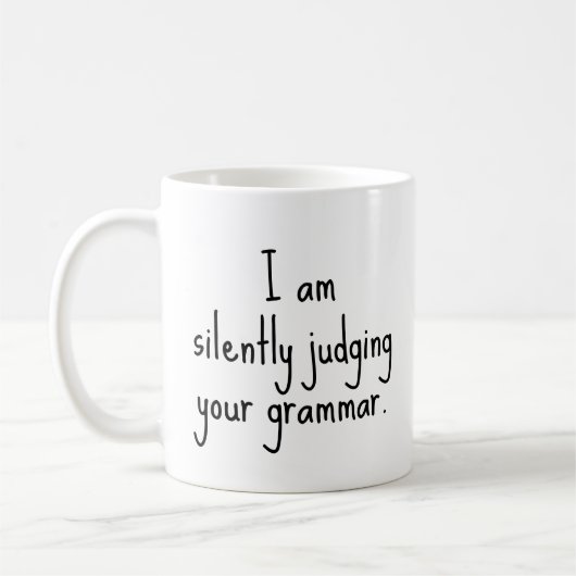 Mug Bureau de devis de l'éditeur amusant (Gauche)