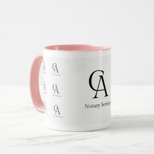 Mug Bureau de l'agent de signature de notaire / Notair (Devant gauche)