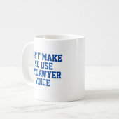Mug Bureau de l'avocat Bouchon cadeau | Drôle Citation (Devant gauche)