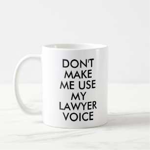 Mug Bureau de l'avocat Boug cadeau Drôle Citation Slog