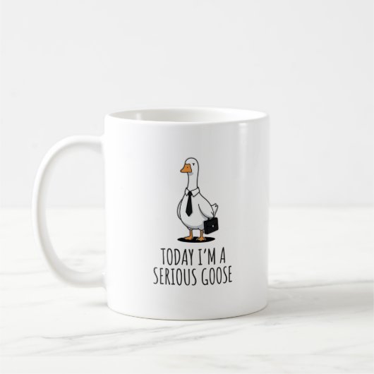 Mug Bureau d'oie sérieux drôle (Gauche)