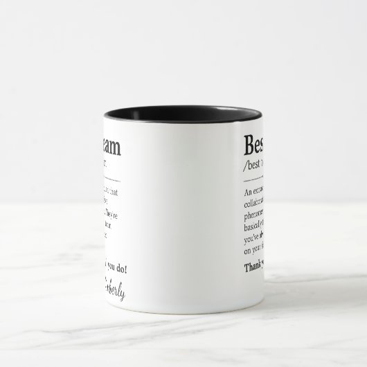 Mug Bureau du collaborateur de définition d'équipe (Centre)