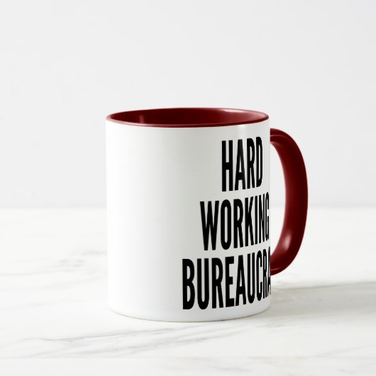 Mug Bureaucrate travaillant dur (Devant droit)