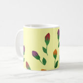 Mug Bureaux Roses colorés en Jaune (Devant gauche)