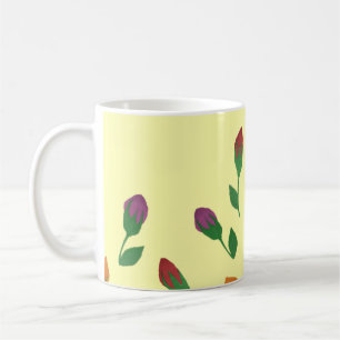 Mug Bureaux Roses colorés en Jaune