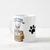 Mug Burger Burger Français mignon | Chien drôle (Devant gauche)