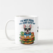 Mug Burger Burger Français mignon | Chien drôle (Gauche)
