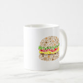 Mug Burger en points (Devant droit)
