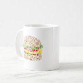 Mug Burger en points (Devant gauche)