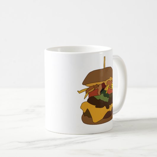Mug Burger Hamburger Burger (Devant droit)