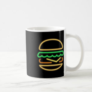 Mug Burger Neon - Style D'Un Clic 80s Retro Neon Signa