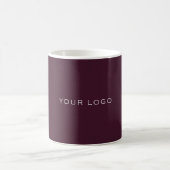 Mug Burgundy business logo rectangular (Centre)