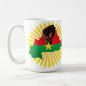 Mug Burkina Faso Carte, drapeau et première révolution (Gauche)