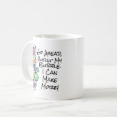 Mug Burn My Bubble Citation Inspirationnelle (Devant gauche)