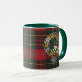 Mug Burnett Tartan & Badge (Devant droit)