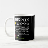 Mug Burpees Ne Recommanderaient Pas Zéro Étoile Drôle  (Gauche)