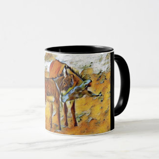 Mug Burro et fils de mère en Arizona