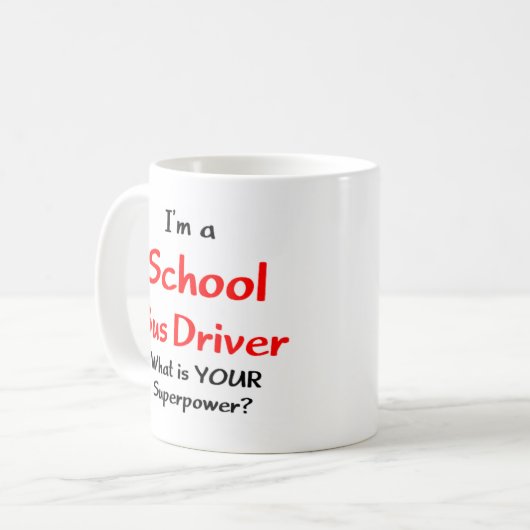 Mug bus driver, school (Devant gauche)