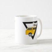 Mug bus jaune classique triangle (Devant droit)