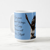 Mug Buse à queue rousse prenant l'inspiration du vol (Devant gauche)