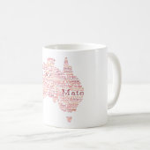 Mug Busfire Special Edition Aussie Slang Map (Devant droit)