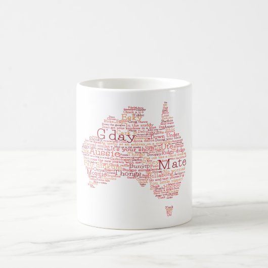 Mug Busfire Special Edition Aussie Slang Map (Centre)