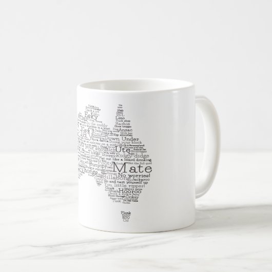 Mug Busfire Special Edition Aussie Slang Map (Devant droit)