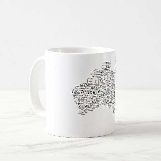 Mug Busfire Special Edition Aussie Slang Map (Devant gauche)